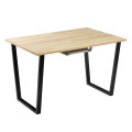 Комплект Стол АТЛАНТ 12 EGGER 1300(+500)*800 ОПОРА (А2,6,11,12) Черный матовый м