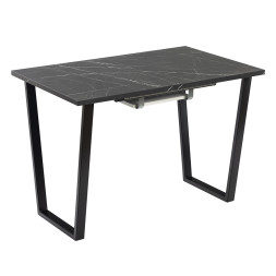 Комплект Стол АТЛАНТ 12 EGGER 1300(+500)*800 ОПОРА (А2,6,11,12) Черный матовый м