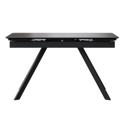 Комплект Стол КУПЕР-1 HPL Compact 4мм 1400(+290+290)*900 Опора КУПЕР Металл Черный Матовый м