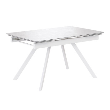 Комплект Стол КУПЕР-1 HPL Compact 4мм 1400(+290+290)*900 Опора КУПЕР Металл Белый м