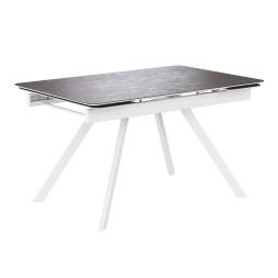 Комплект Стол КУПЕР-1 HPL Compact 4мм 1400(+290+290)*900 Опора КУПЕР Металл Белый м