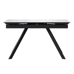 Комплект Стол КУПЕР-2 HPL Compact 4мм 1200(+290+290)*800 Опора КУПЕР Металл Черный Матовый м