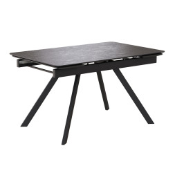 Комплект Стол КУПЕР-2 HPL Compact 4мм 1200(+290+290)*800 Опора КУПЕР Металл Черный Матовый м