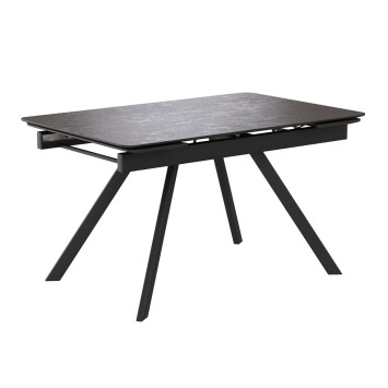 Комплект Стол КУПЕР-2 HPL Compact 4мм 1200(+290+290)*800 Опора КУПЕР Металл Черный Матовый м