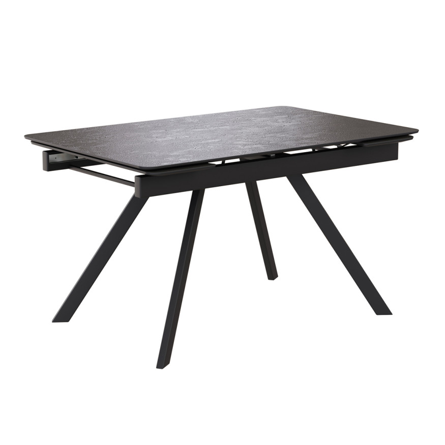 Комплект Стол КУПЕР-2 HPL Compact 4мм 1200(+290+290)*800 Опора КУПЕР Металл Черный Матовый м