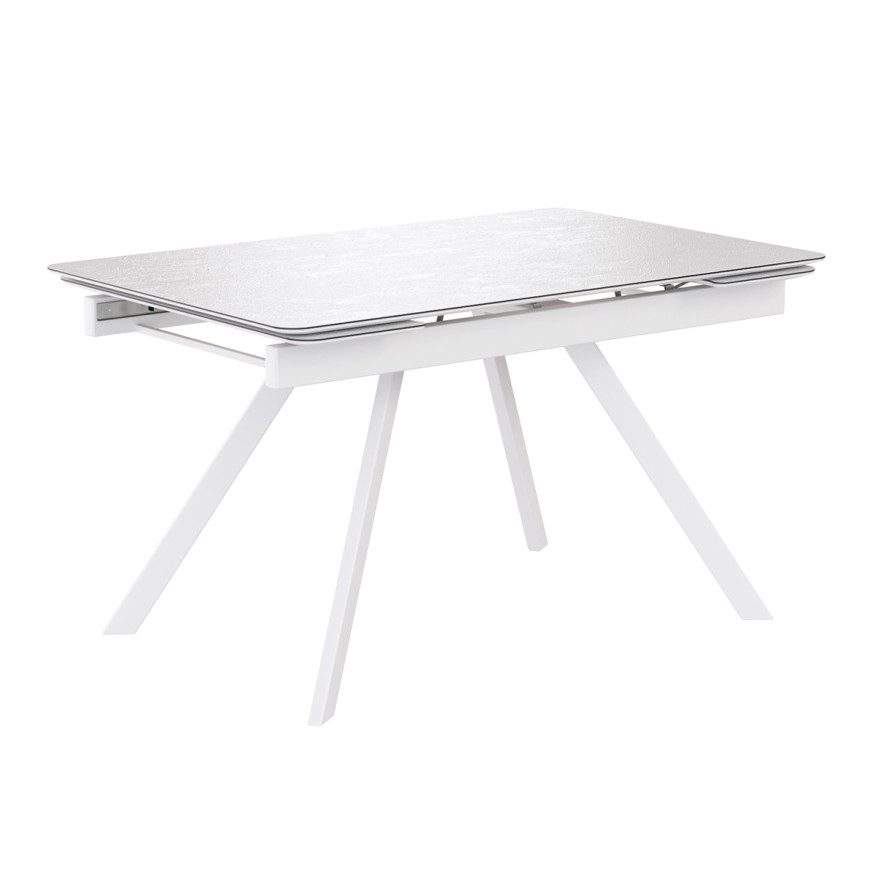 Комплект Стол КУПЕР-2 HPL Compact 4мм 1200(+290+290)*800 Опора КУПЕР Металл Белый м