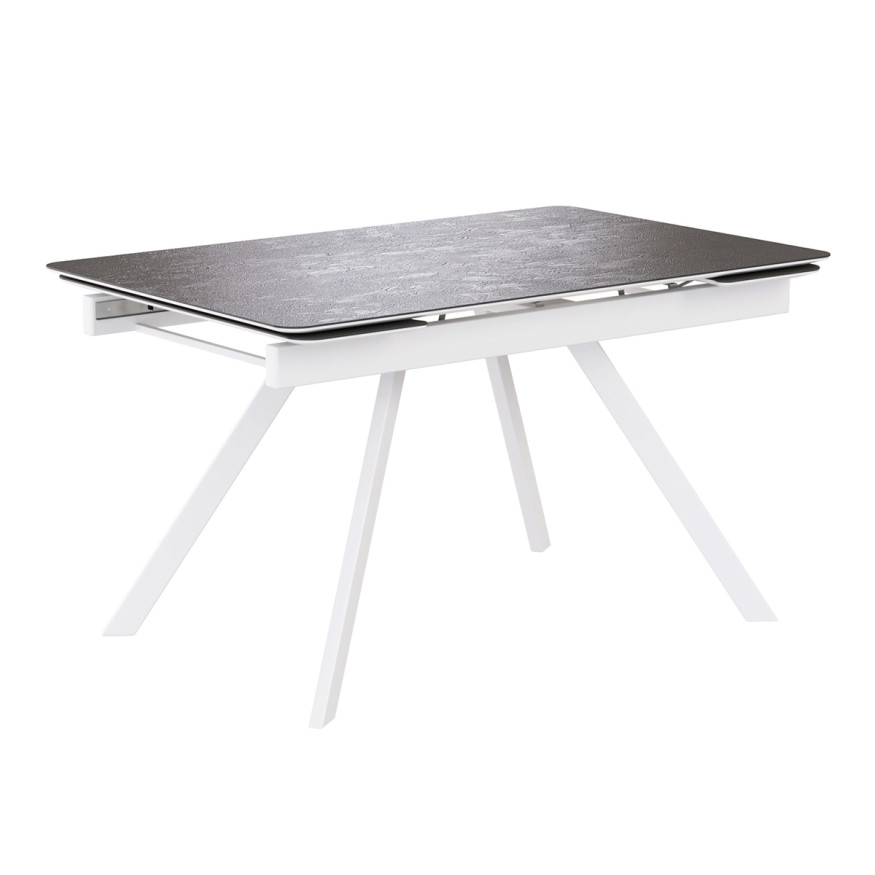 Комплект Стол КУПЕР-2 HPL Compact 4мм 1200(+290+290)*800 Опора КУПЕР Металл Белый м