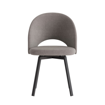 Комплект Стул ШАДЕ, Каркас для стула РИЛЛИ поворотный разборный металл Черный матовый м