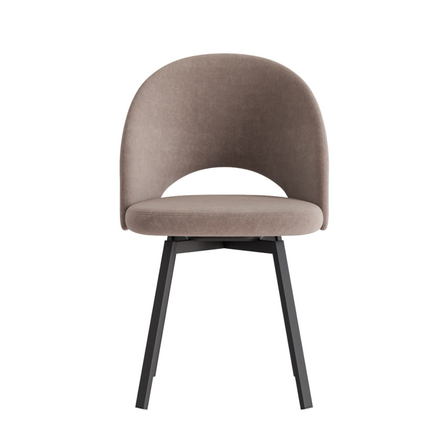 Комплект Стул ШАДЕ, Каркас для стула РИЛЛИ поворотный разборный металл Черный матовый м