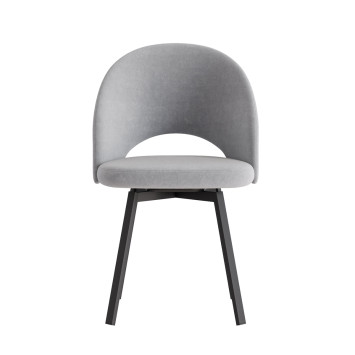 Комплект Стул ШАДЕ, Каркас для стула РИЛЛИ поворотный разборный металл Черный матовый м