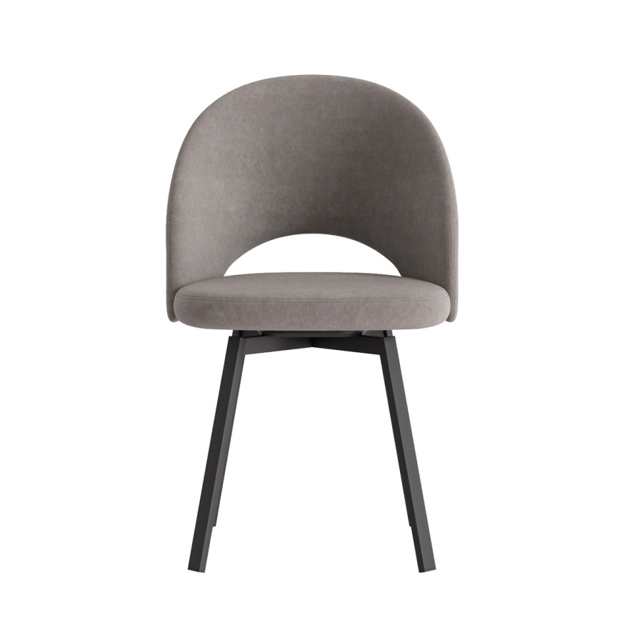 Комплект Стул ШАДЕ, Каркас для стула РИЛЛИ поворотный разборный металл Черный матовый м