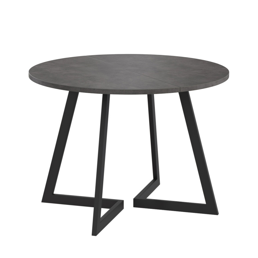 Комплект Стол РИМ D-1050(+450) EGGER ОПОРА РИМ Черный Матовый м