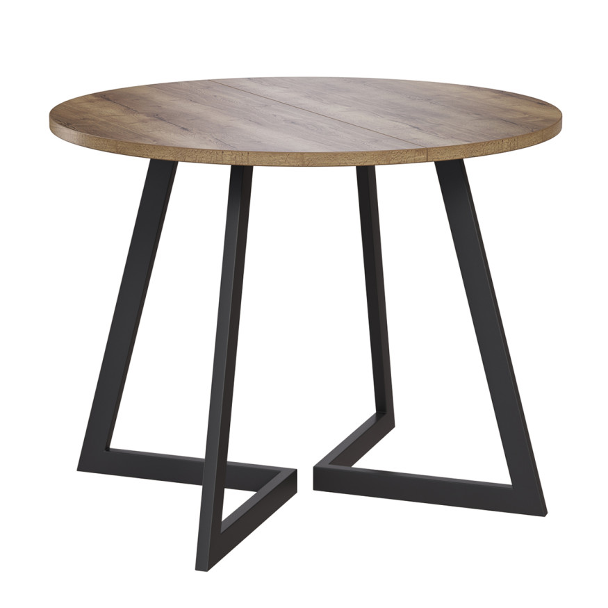 Комплект Стол РИМ D-1050(+450) EGGER ОПОРА РИМ Черный Матовый м