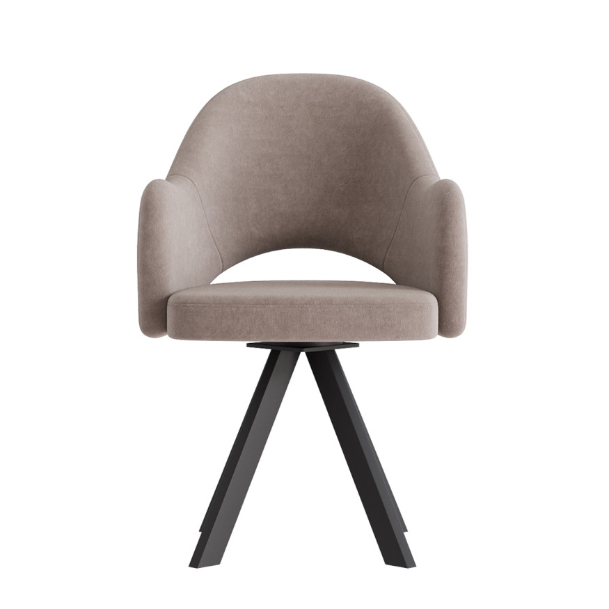 Комплект Стул КЛЕО сиденье NEW, КАРКАС РОДЕО Черный матовый М