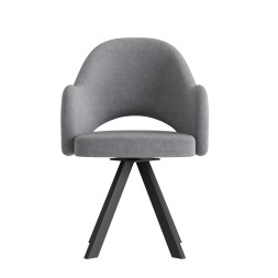 Комплект Стул КЛЕО сиденье NEW, КАРКАС РОДЕО Черный матовый М