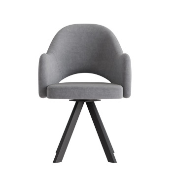 Комплект Стул КЛЕО сиденье NEW, КАРКАС РОДЕО Черный матовый М