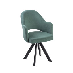 Комплект Стул КЛЕО сиденье NEW, КАРКАС РОДЕО Черный матовый М