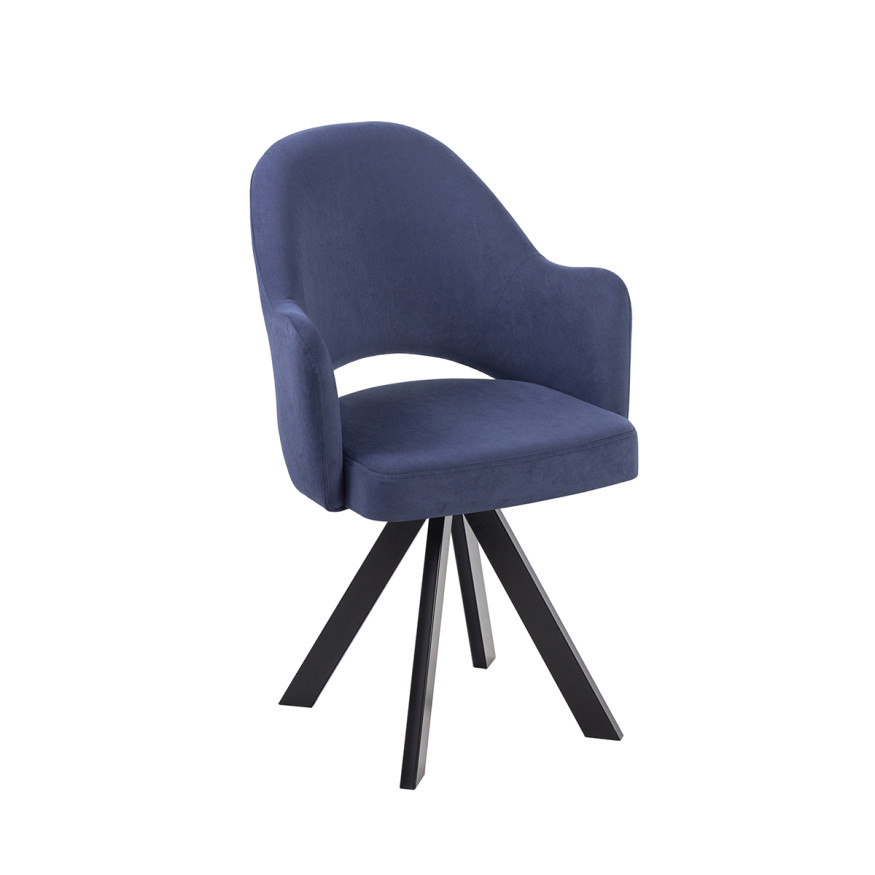 Комплект Стул КЛЕО сиденье NEW, КАРКАС РОДЕО Черный матовый М