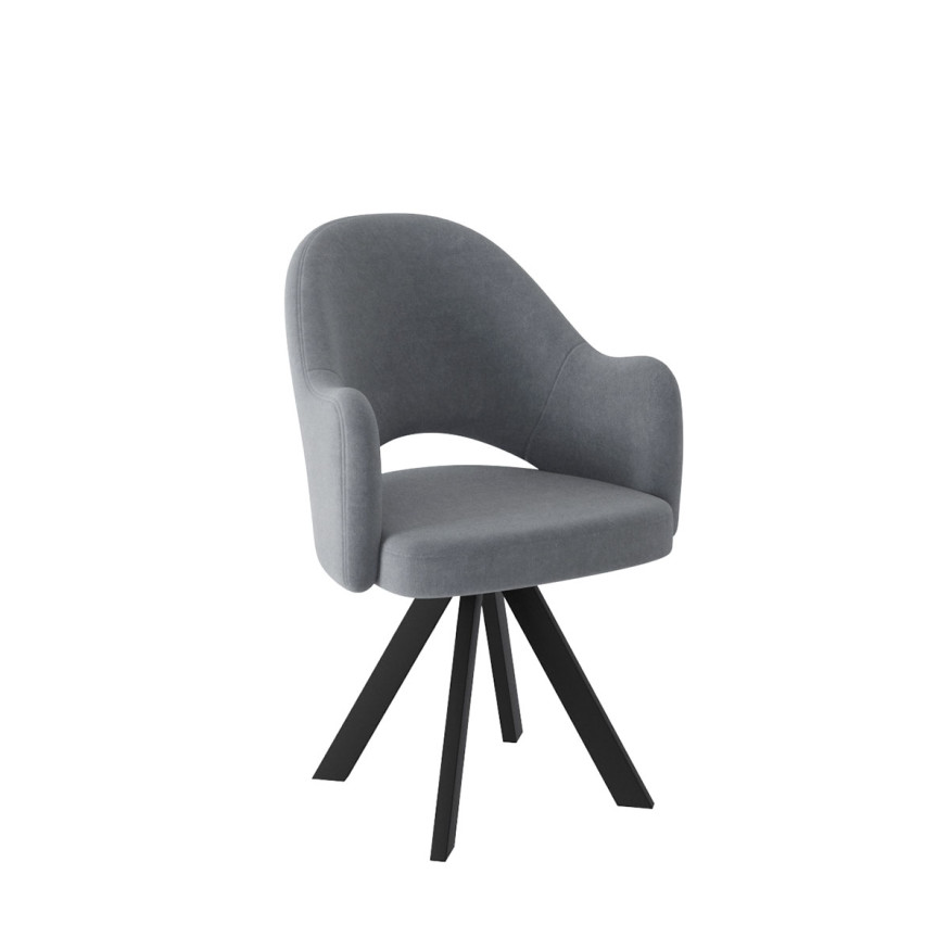 Комплект Стул КЛЕО сиденье NEW, КАРКАС РОДЕО Черный матовый М