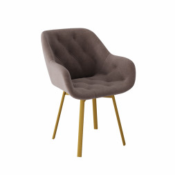 Комплект Стул ЧЕЛСИ универсальный, КАРКАС ФАНТОМ разборный металл Золото