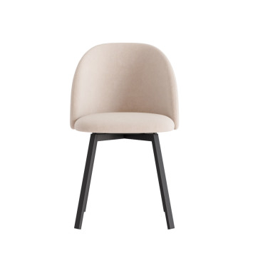 Комплект Стул ДЭЙЗИ, Каркас для стула РИЛЛИ поворотный разборный металл Черный матовый м