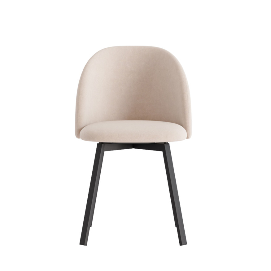 Комплект Стул ДЭЙЗИ, Каркас для стула РИЛЛИ поворотный разборный металл Черный матовый м