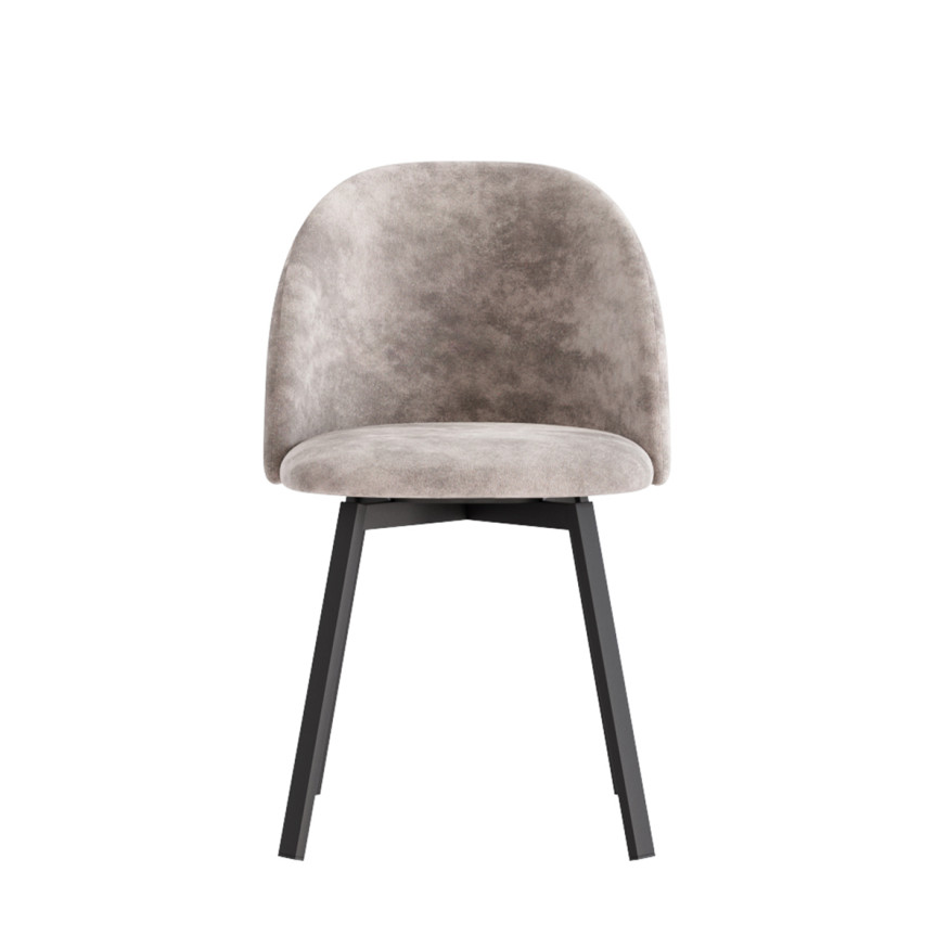 Комплект Стул ДЭЙЗИ, Каркас для стула РИЛЛИ поворотный разборный металл Черный матовый м