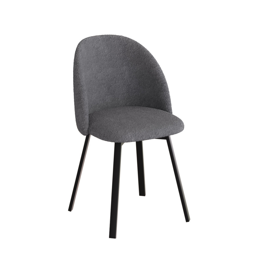 Комплект Стул ДЭЙЗИ, Каркас для стула РИЛЛИ поворотный разборный металл Черный матовый м