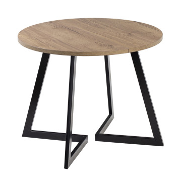 Комплект Стол РИМ D-940(+450) EGGER ОПОРА РИМ Черный матовый М