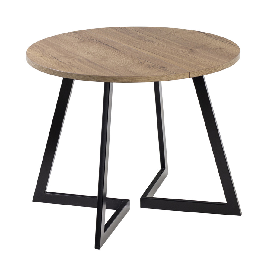 Комплект Стол РИМ D-940(+450) EGGER ОПОРА РИМ Черный матовый М