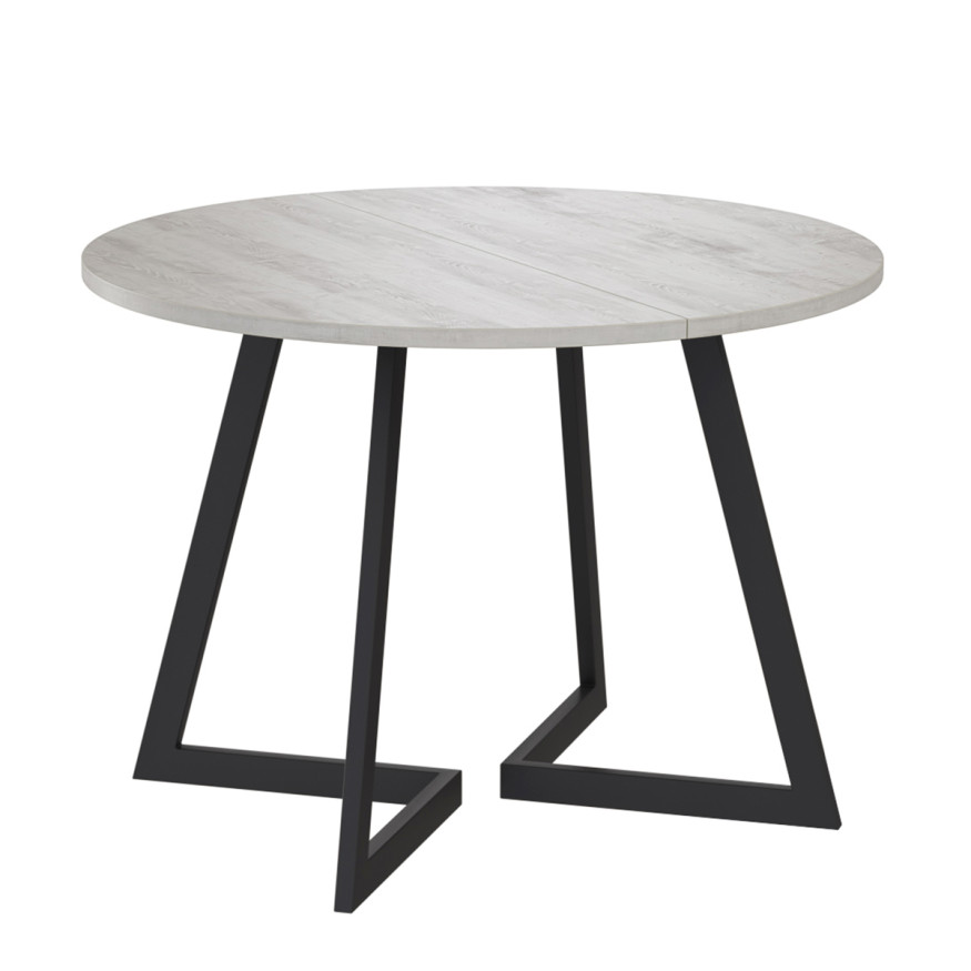 Комплект Стол РИМ D-940(+450) EGGER ОПОРА РИМ Черный матовый М