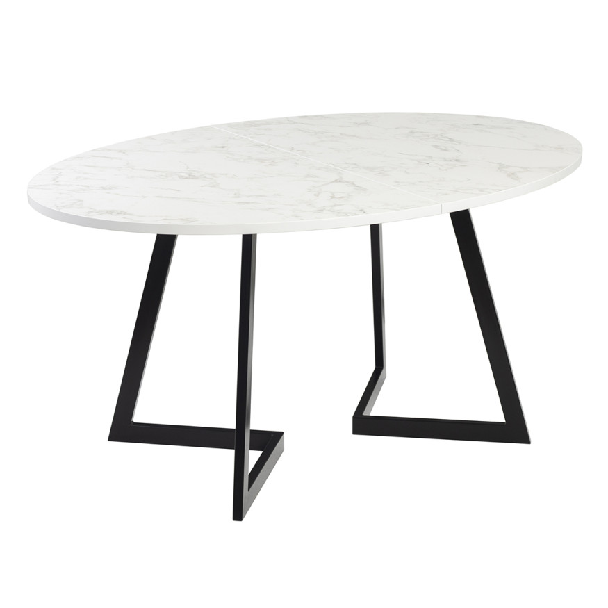 Комплект Стол ОЛСЕН 1500(+450)*1050 Опора ОЛСЕН Черный Матовый м