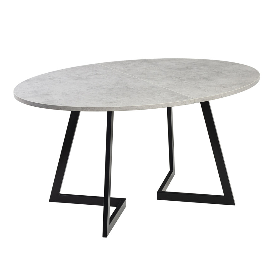 Комплект Стол ОЛСЕН 1500(+450)*1050 Опора ОЛСЕН Черный Матовый м