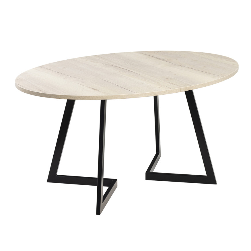 Комплект Стол ОЛСЕН 1500(+450)*1050 Опора ОЛСЕН Черный Матовый м