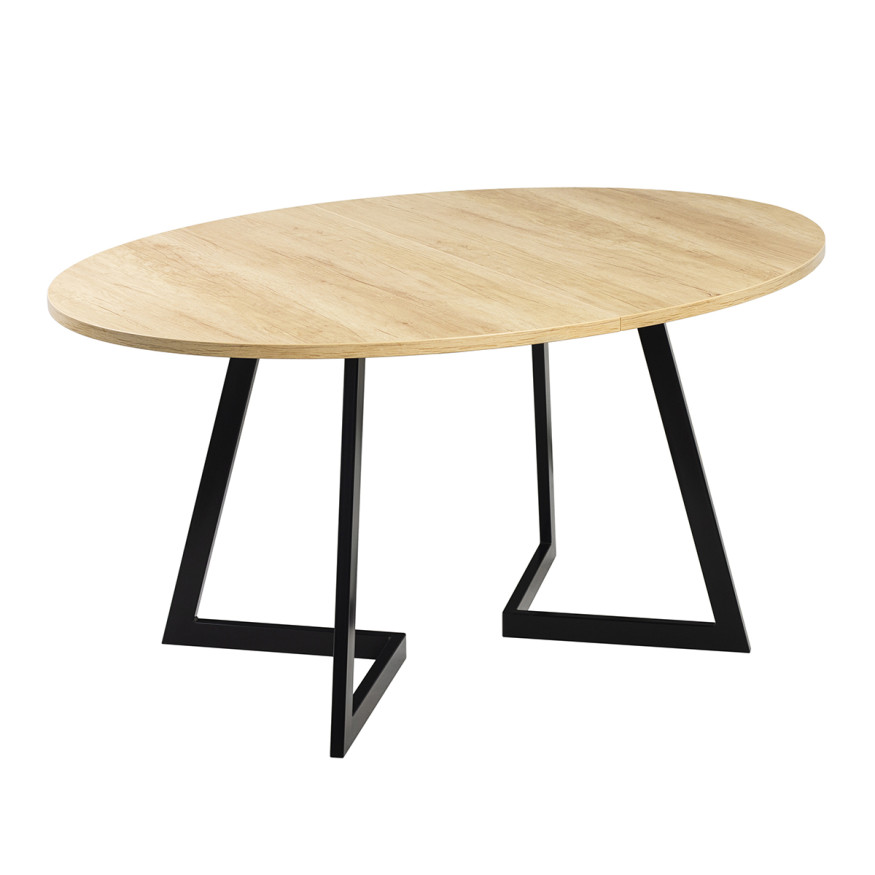 Комплект Стол ОЛСЕН 1500(+450)*1050 Опора ОЛСЕН Черный Матовый м