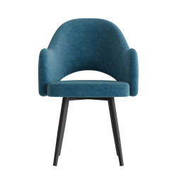 Комплект Стул КЛЕО сиденье NEW, КАРКАС СТЕЛС Черный матовый М