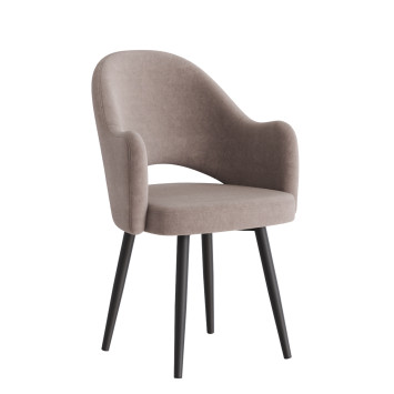 Комплект Стул КЛЕО сиденье NEW, КАРКАС СТЕЛС Черный матовый М