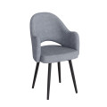 Комплект Стул КЛЕО сиденье NEW, КАРКАС СТЕЛС Черный матовый М