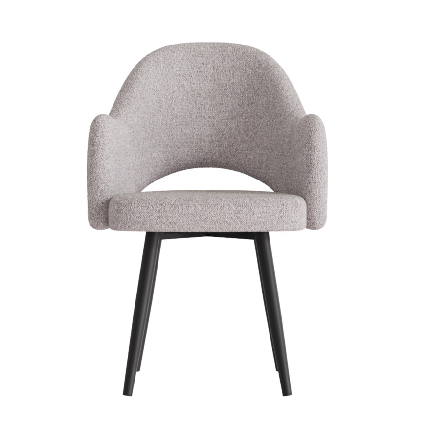 Комплект Стул КЛЕО сиденье NEW, КАРКАС СТЕЛС Черный матовый М