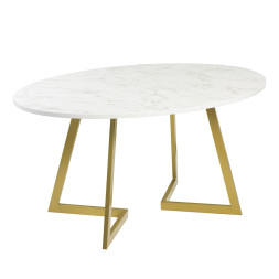 Комплект Стол ОЛСЕН 1500(+450)*1050 Опора ОЛСЕН Золото