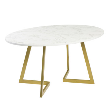 Комплект Стол ОЛСЕН 1500(+450)*1050 Опора ОЛСЕН Золото