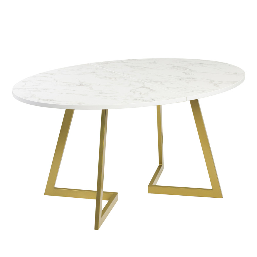 Комплект Стол ОЛСЕН 1500(+450)*1050 Опора ОЛСЕН Золото