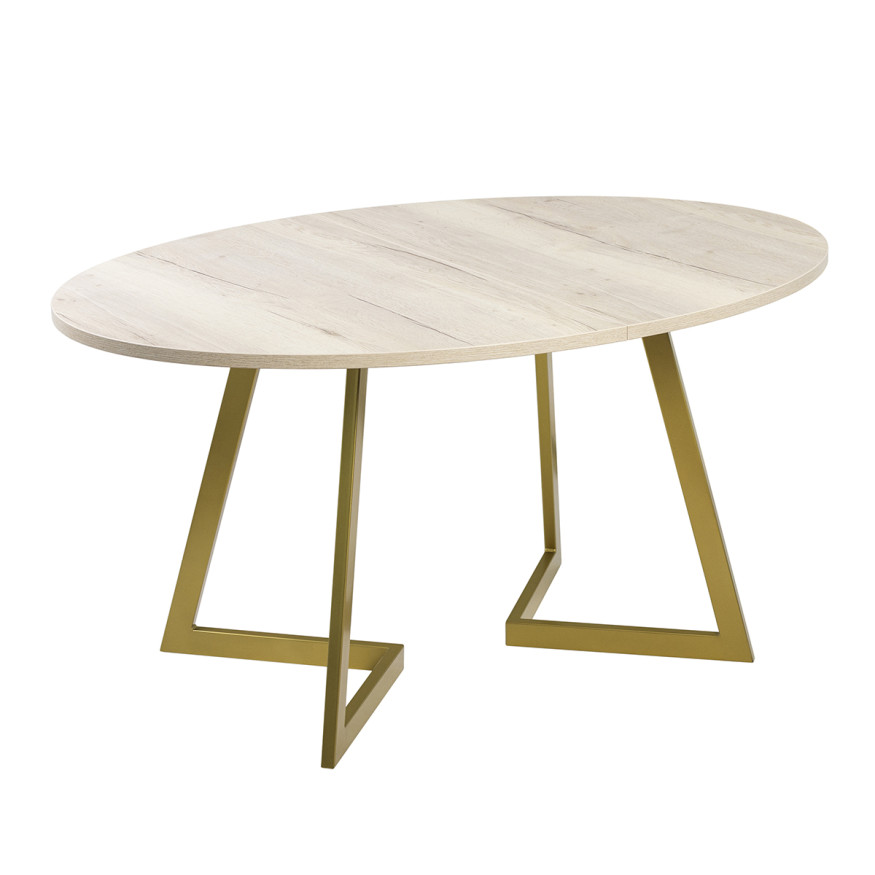 Комплект Стол ОЛСЕН 1500(+450)*1050 Опора ОЛСЕН Золото