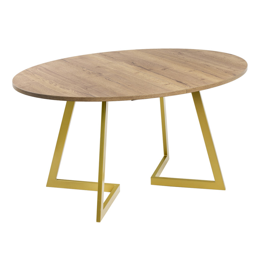 Комплект Стол ОЛСЕН 1500(+450)*1050 Опора ОЛСЕН Золото