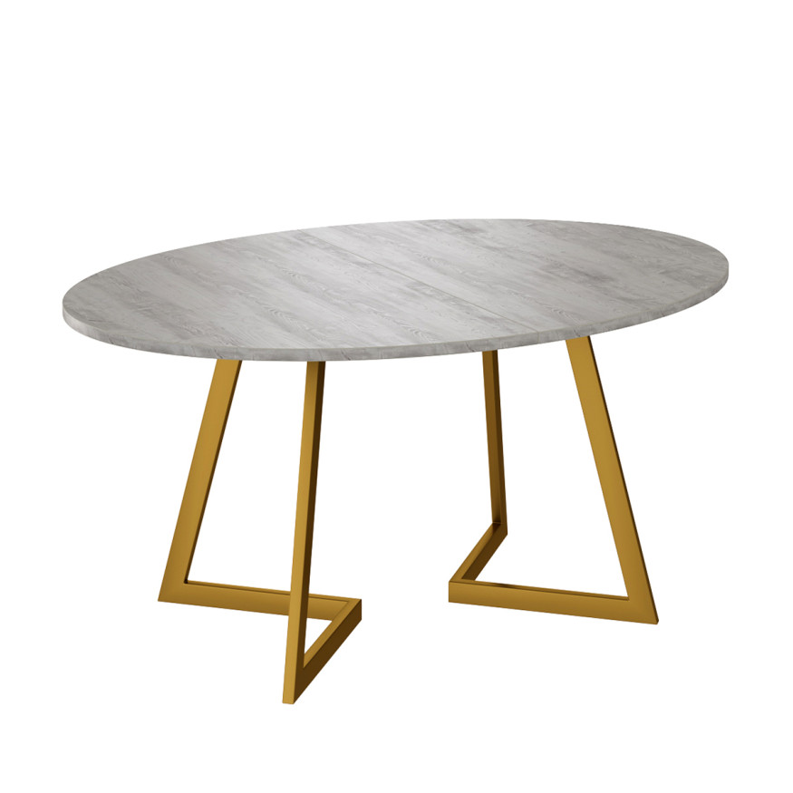 Комплект Стол ОЛСЕН 1500(+450)*1050 Опора ОЛСЕН Золото