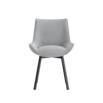 Комплект Стул НАОМИ сиденье, Каркас для стула РИЛЛИ поворотный разборный металл Черный матовый м