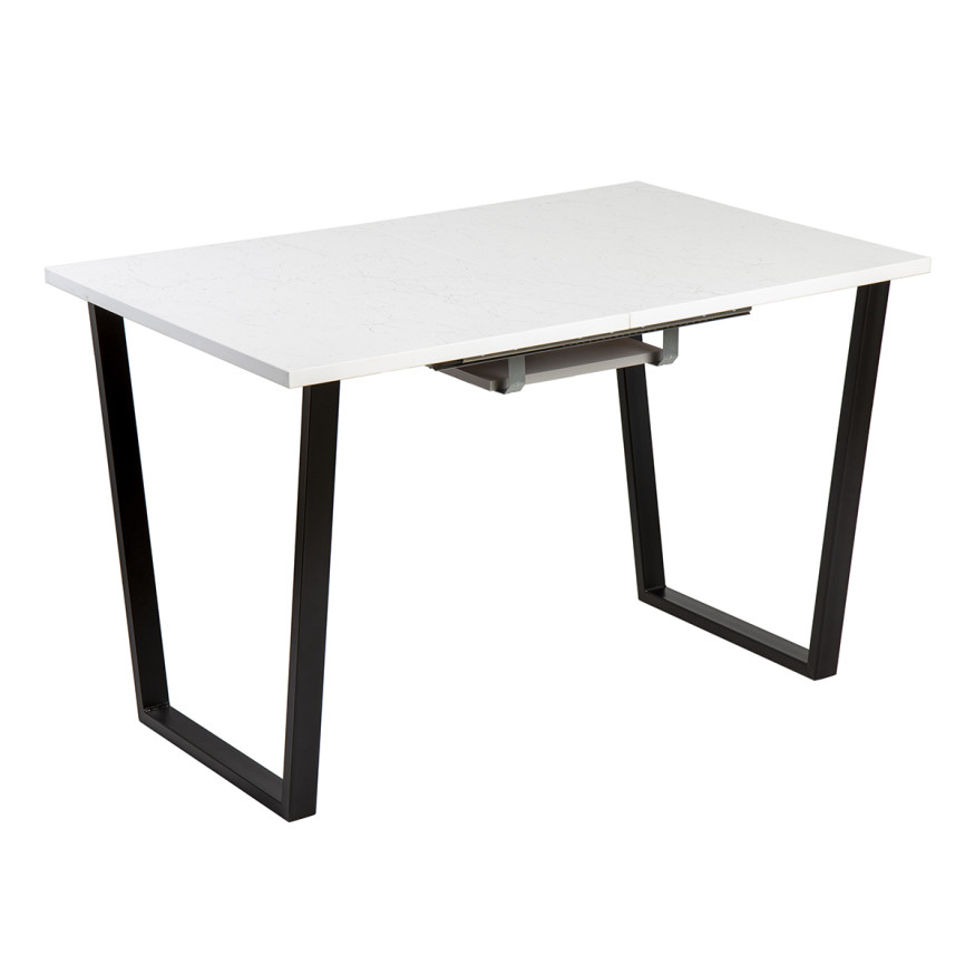 Комплект Стол БРИК 01 HPL 1100(+400)*700 ОПОРА (А1,4) Черный Матовый м