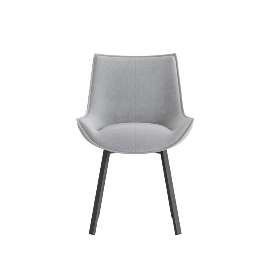 Комплект Стул НАОМИ сиденье, КАРКАС ФАНТОМ Черный Матовый М