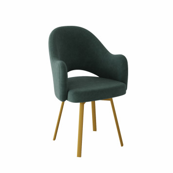 Комплект Стул КЛЕО сиденье NEW, Каркас ФАНТОМ разборный металл Золото