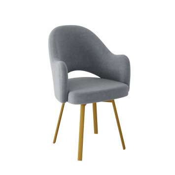 Комплект Стул КЛЕО сиденье NEW, Каркас ФАНТОМ разборный металл Золото